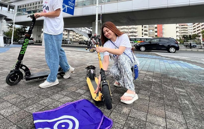 Free delivery to hotel : E-Scooter rent/No license required - Should you book the Okinawa e-scooter rental?