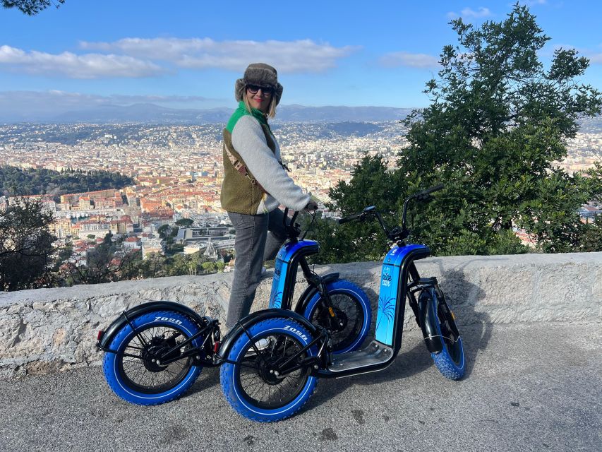 French Riviera : Guided Visit on a E-Scooter - The belvedere view of Nissa la Bella