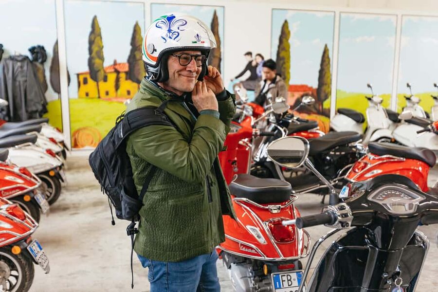 From Florence: Tuscan Countryside Vespa Tour with Tastings - Winding roads through villas and olive groves