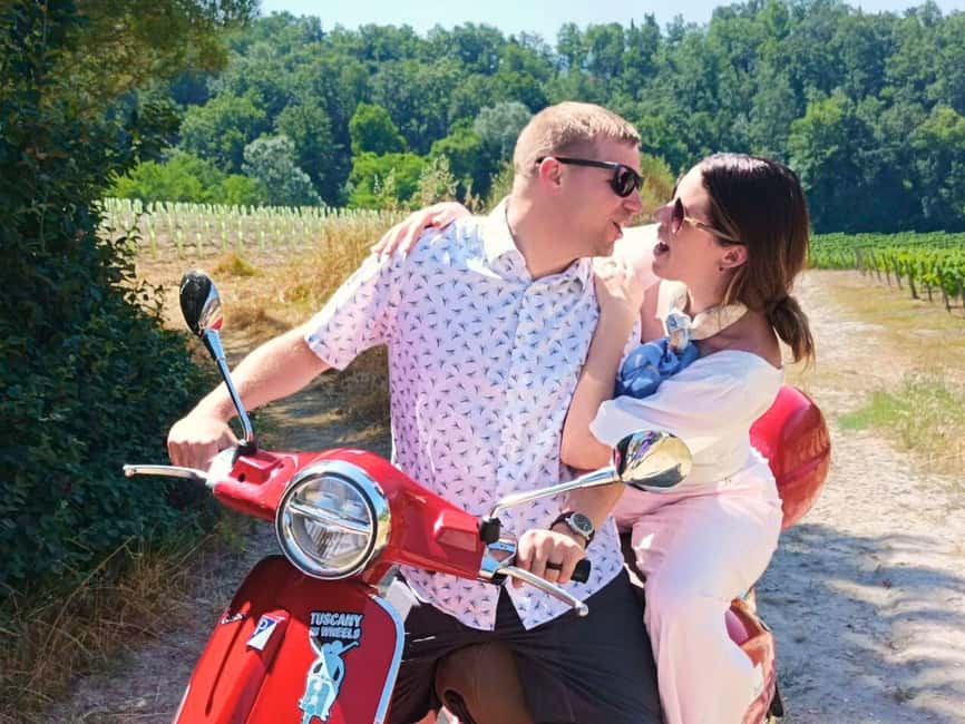 From Florence: Tuscany Vespa Tour with Lunch & Wine - Meeting in Florence and getting ready to ride
