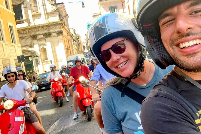 Guided Vespa Tour of Rome – Ride a Vespa with a Local Guide - Trevi Fountain and a classic Roman ritual