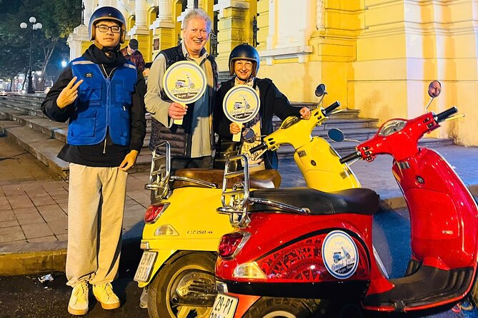 Hanoi After Dark Vespa Tour (4 hours): Street Food & Night Vibes - The Opera House and a short history stop