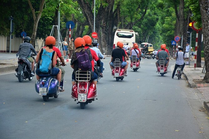 Hanoi Back Streets Vespa Tours: Hanoi Vintage Vespa Tours City - Long Bien Bridge: Hanoi from above the tracks