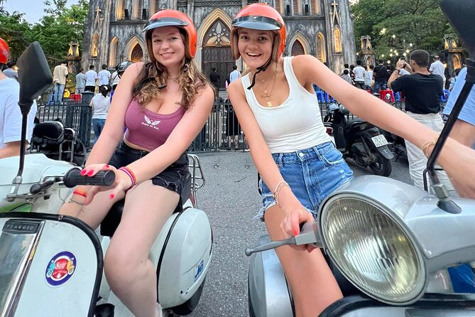 Hanoi Evening Vespa Food Tour 04hrs - Why a Vespa is a smart way to see Hanoi at night
