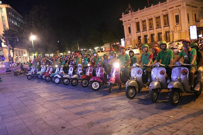 Hanoi Vespa After Dark Street Food Tour -Hidden Gem-Train Street - Starting in the Old Quarter at 6:00 pm
