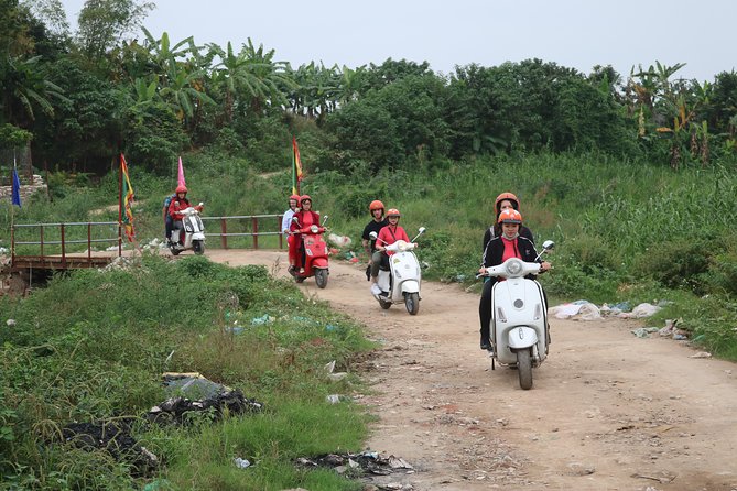 Hanoi Vespa Countryside Tour With Female Ao Dai Riders Half Day - Ancient temples, pagodas, and Co Loa Citadel