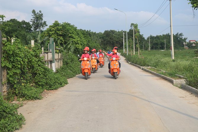 Hanoi Vespa Full Day City & Countryside with Female Ao Dai Riders - Egg coffee and the final return across Long Bien