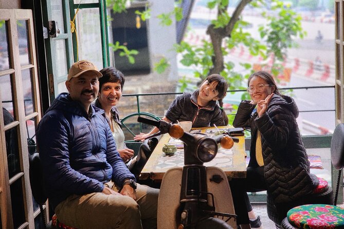 Hanoi Vespa Tours: Food + Culture + Fun on Army Vespa - The Food Stop at the Hanoi Café