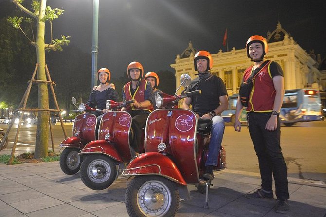 Hanoi Vespa Tours: Hanoi After Dark Vespa Food Tours - Meeting at the Opera House or arranging Old Quarter pickup