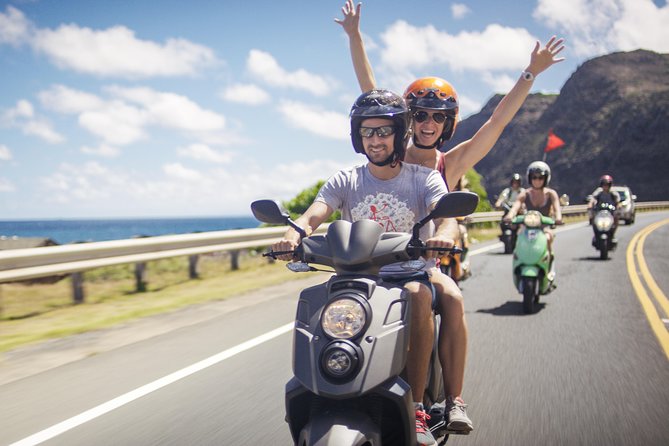 Hawaiian Style Scooter Ride around O'ahu for the Day - Starting at Lemon Road in Waikiki