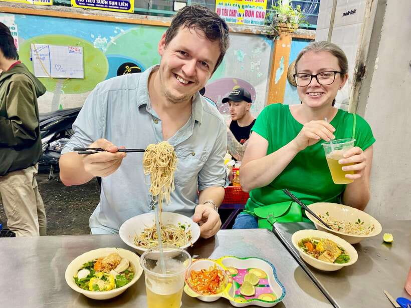 Ho Chi Minh City Food Tour On Scooter – UP TO 12 Tastings - The food stops: from steamed rice cakes to Saigon pizza