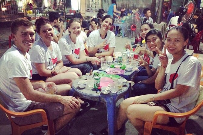 Hue Street Food Tour At Night By Scooter - Vietnamese BBQ and a local beer break