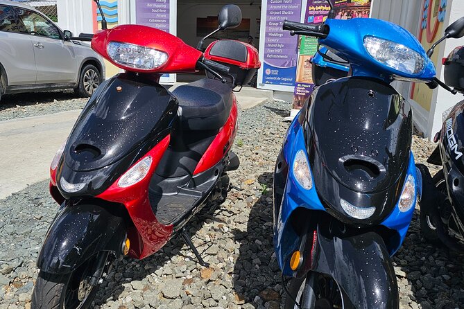 iRide Caribbean 50cc Scooter Rental - Beaches, harbor views, and local stops