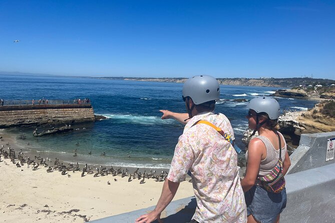 La Jolla E-Scooter Tour with Photos Included - Watching surfers at Windansea Beach
