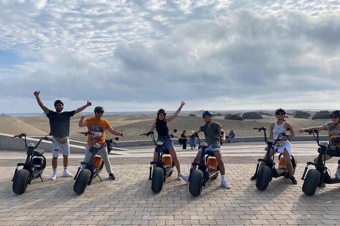 Maspalomas - Meloneras : e-Scooter 2 seat Sunset Guided Tour - How difficult is the scooter ride?