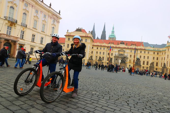 Medieval Prague - E-Bike / E-Scooter City Tour - Prague Castle from the main gate