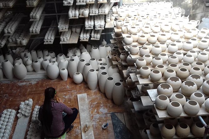 Mix Bat Trang Ceramic Village And Real Hanoi Scooter Tour - Leaving the city through village lanes and gardens