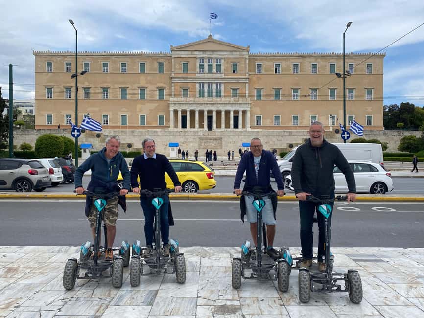 Modern Athens Electric ATV Scooter Tour - Getting comfortable near Plaka