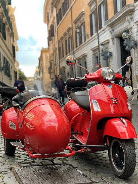 Morning Vespa Sidecar Tour with Cappuccino - Cappuccino and cornetto before the sights