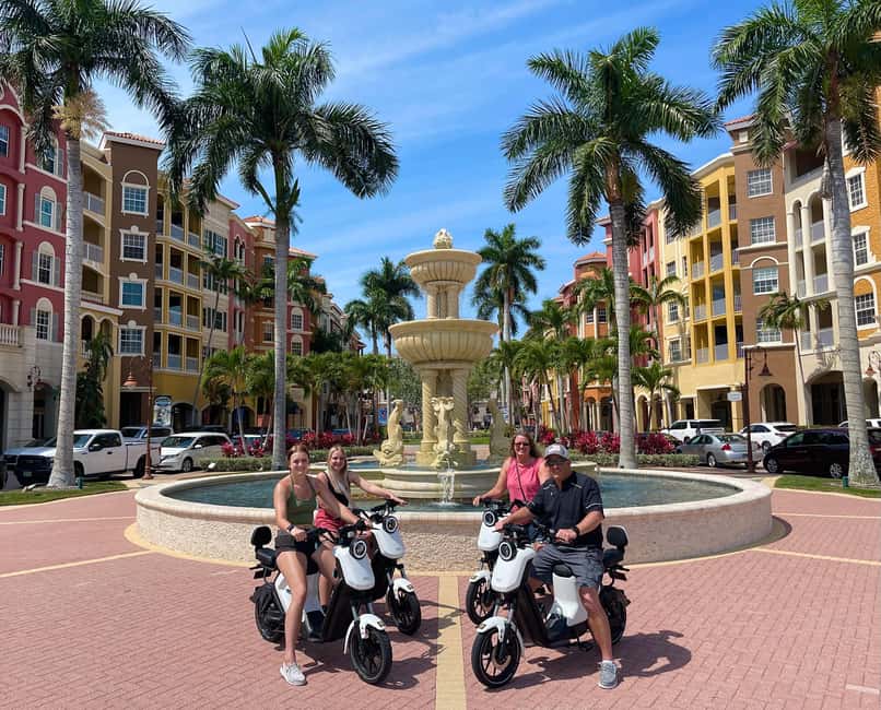 Naples Florida: Downtown Electric Moped Tour - Fun For All - Third Street South and the feel of Old Naples