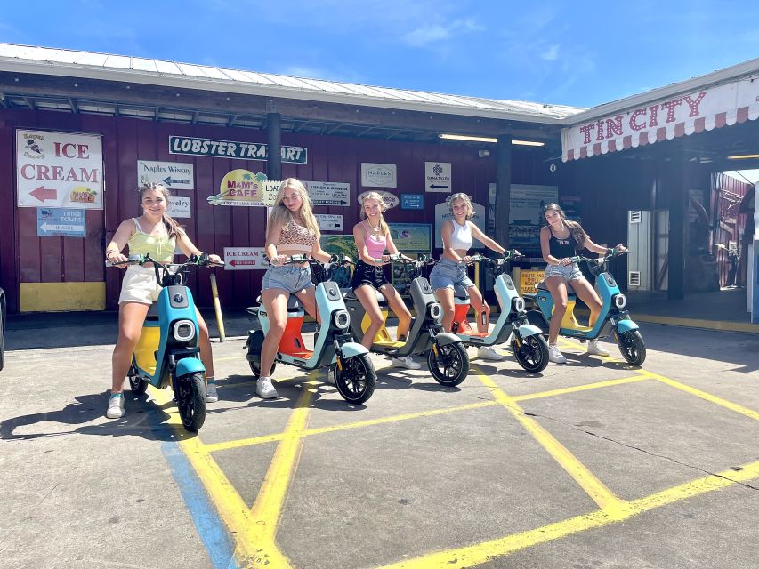 Naples, Florida - Segway Electric Moped Tour - Family Fun - Palm Cottage, 5th Avenue South, and the return to Tin City