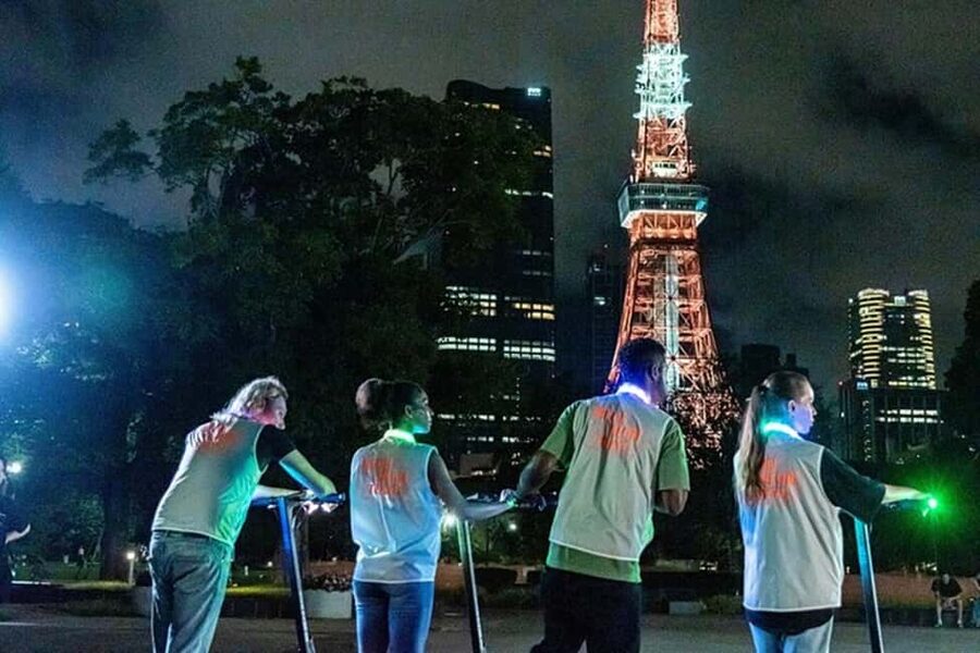 Night E-Scooter Ride to Tokyo Tower - No License Needed - Key points to know before booking