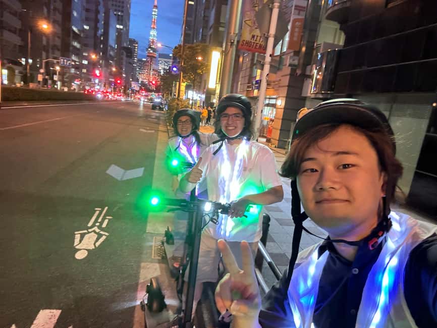 Night E-Scooter Ride to Tokyo Tower - No License Needed - Weather, timing, and practical limits