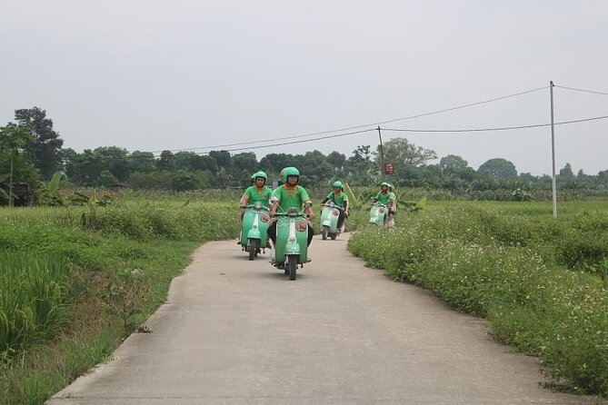 Ninh Binh Vespa Start from Hanoi + Boat + Villages +Rice Paddies - Drifting through Tam Coc’s three caves