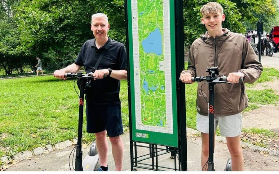 NYC: Central Park Private Guided Electric Scooter Tour - Bow Bridge and Strawberry Fields