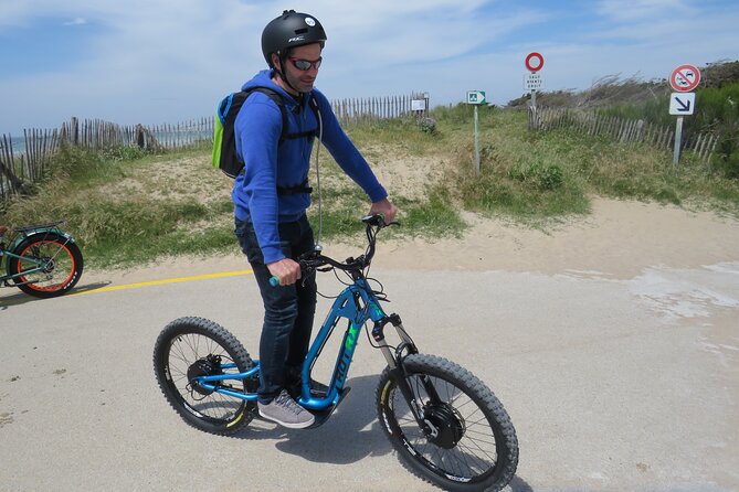 Off-road electric scooter-2h30 guided by GPS- "Carnac" - From Erdeven to St Colomban by bike path