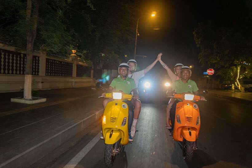 Phnom Penh Night Foodie Vespa Tour / Tuk Tuk Available - Russian Market Adds Sweets and Street Food
