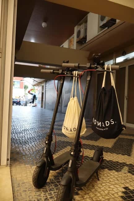 Portimão: E-Scooter Rental with Custom Routes - Collecting your scooter inside the gallery