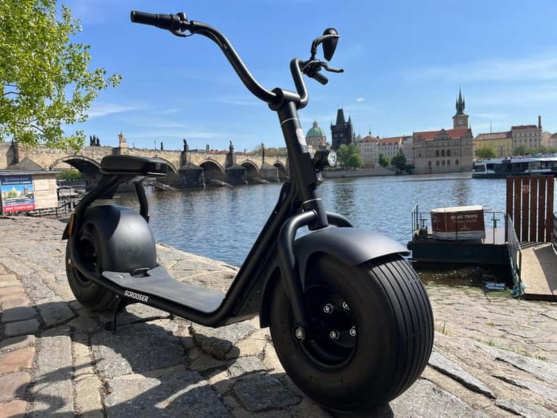 Prague: 3-Hour Fat Tire E-Scooter Tour - Prague Castle from the outside