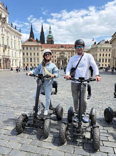 Prague: City Highlights E-Scooter Tour - Why a four-wheel e-scooter works well in Prague