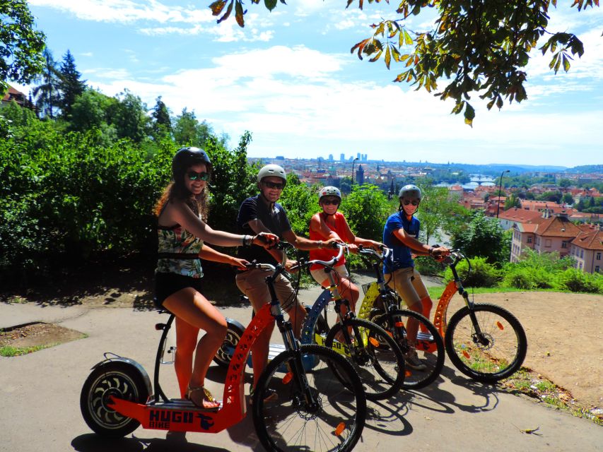 Prague: E-Bike/E-Scooter Viewpoint Tour - The Jewish Quarter and the right bank of the Vltava