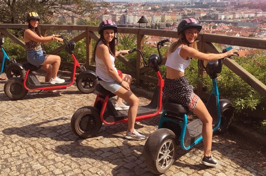 Prague: E-Bike/E-Scooter Viewpoint Tour - Starting beside the Embassy of Japan