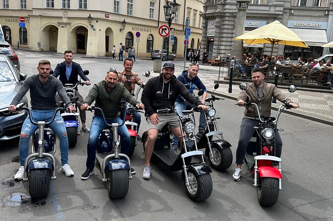 Prague E-Scooter Adventure: Fun & Easy Sightseeing 3Hours Tour - Starting at Uhelný trh with a short practice ride
