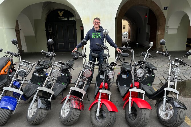 Prague E-Scooter Adventure: Fun & Easy Sightseeing 3Hours Tour - Letná’s beer garden and Hanavský Pavilion