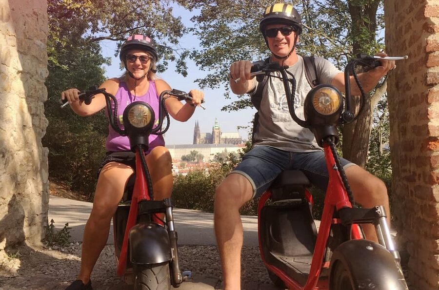 Prague Electric Scooter and eBike Grand Tour - Petřín Hill and the city views