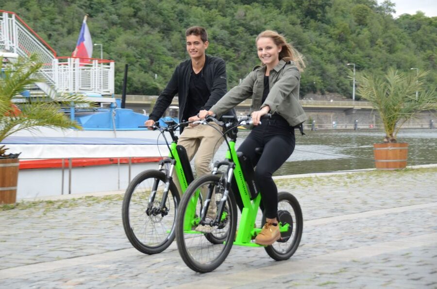 Prague: Electric Scooter & Cruiser Fat eBike Rental - How the self-guided route works