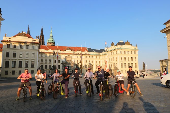 Prague: electric scooter & E-bike guided tour - Kafka’s sculptures and Charles Bridge