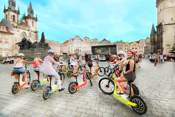 Prague: electric scooter & E-bike guided tour - The three-hour route reaches the Old Town