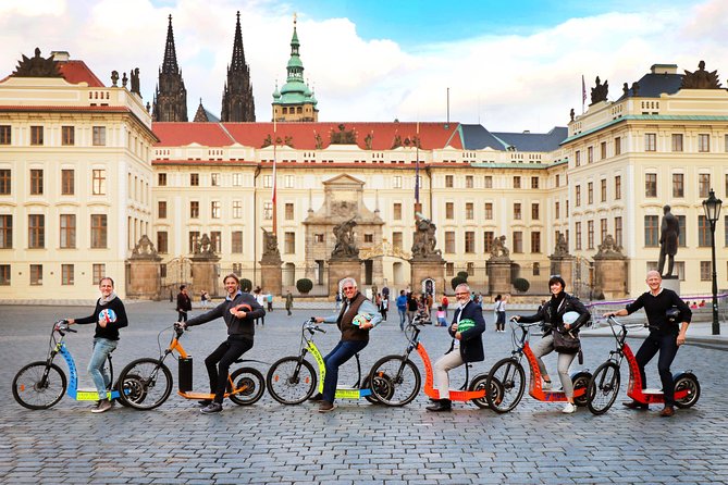 Prague: electric scooter & E-bike guided tour - Getting started at Maltezske Square