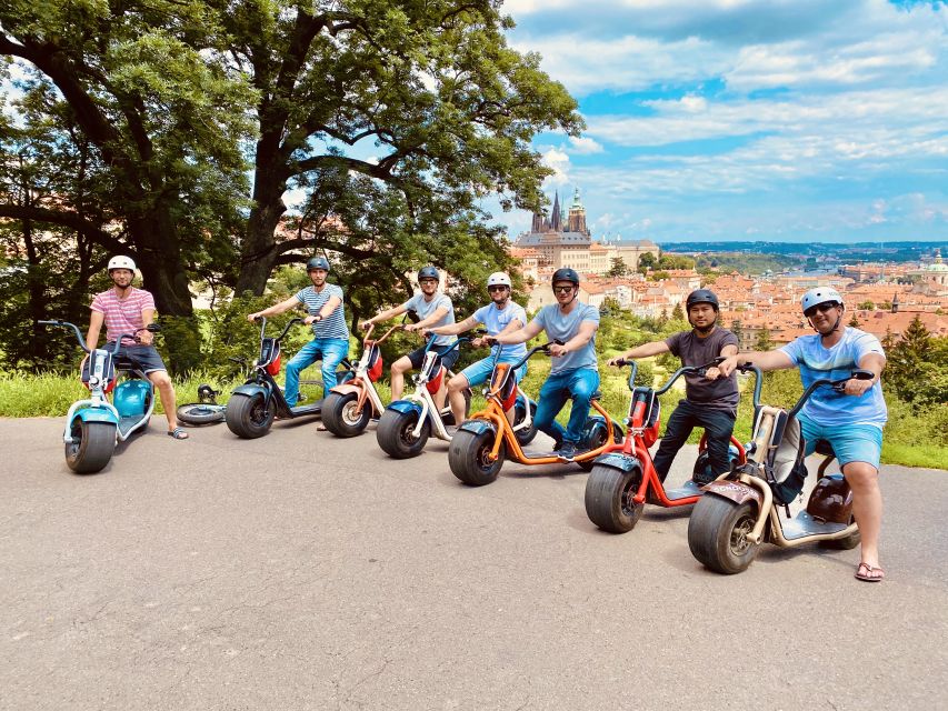 Prague: Fat Tire E-Scooter Guided Tour - Prague Castle from a different angle