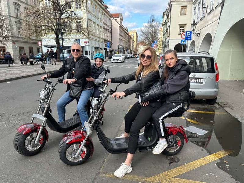Prague: Guided Fat Tire e-Scooter Tour - Hradčanska Square and Prague Castle
