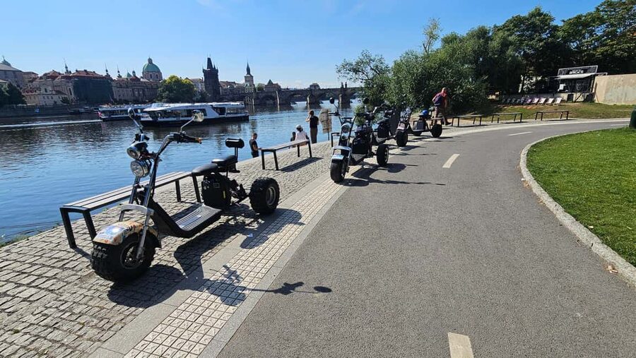 Prague: Heart of Prague Electric Tricycle Scooter Tour - Letna Park and Prague’s six-bridge view