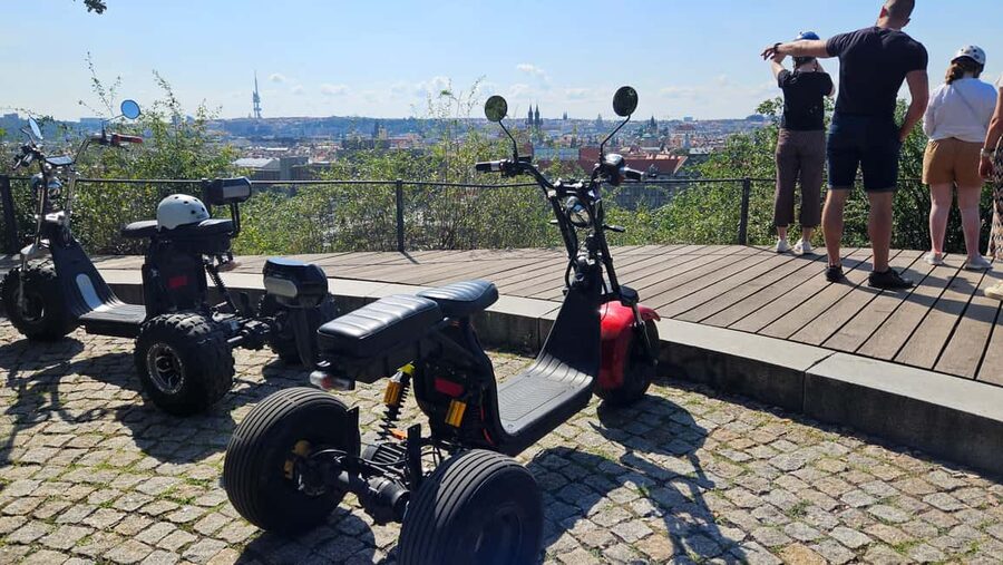 Prague: Heart of Prague Electric Tricycle Scooter Tour - Prague Castle and the Strahov side of town