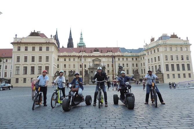 Prague Panoramic Views e-bike and e-Scooter guided Tour - Prague Castle in a short visit