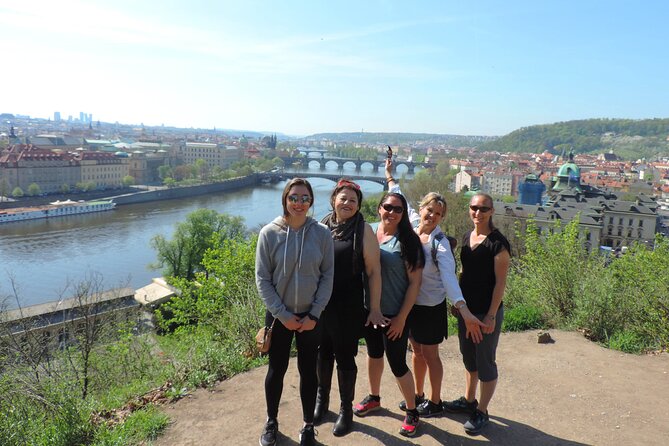 Prague Panoramic Views e-bike and e-Scooter guided Tour - John Lennon Wall and the river crossing