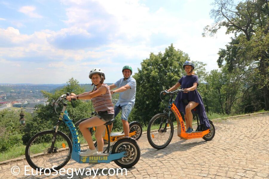 Prague: Tour by Electric Scooter or Cruiser eBike - Letná Park and the Giant Metronome view